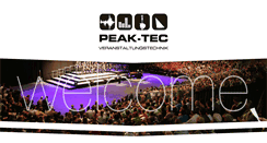 Desktop Screenshot of peak-tec.com